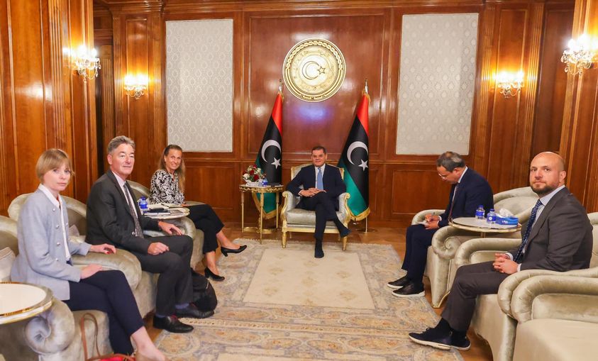  الدبيبة يستقبل وزيرة الدولة بوزارة الخارجية الألمانية .