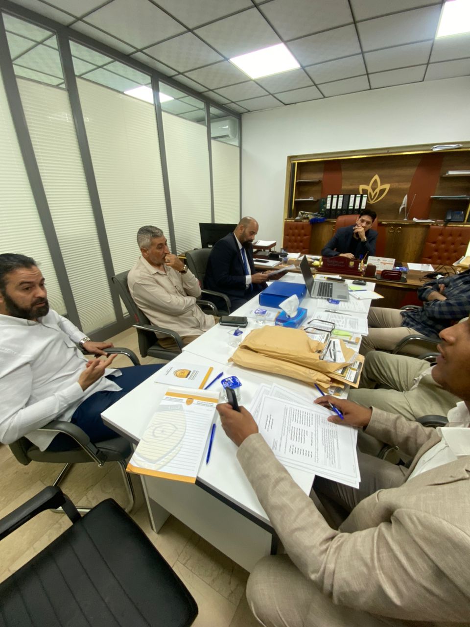الهيئة الوطنية لمكافحة الفساد تتابع معايير الأداء المؤسسي الرقابي بالهيئة . 