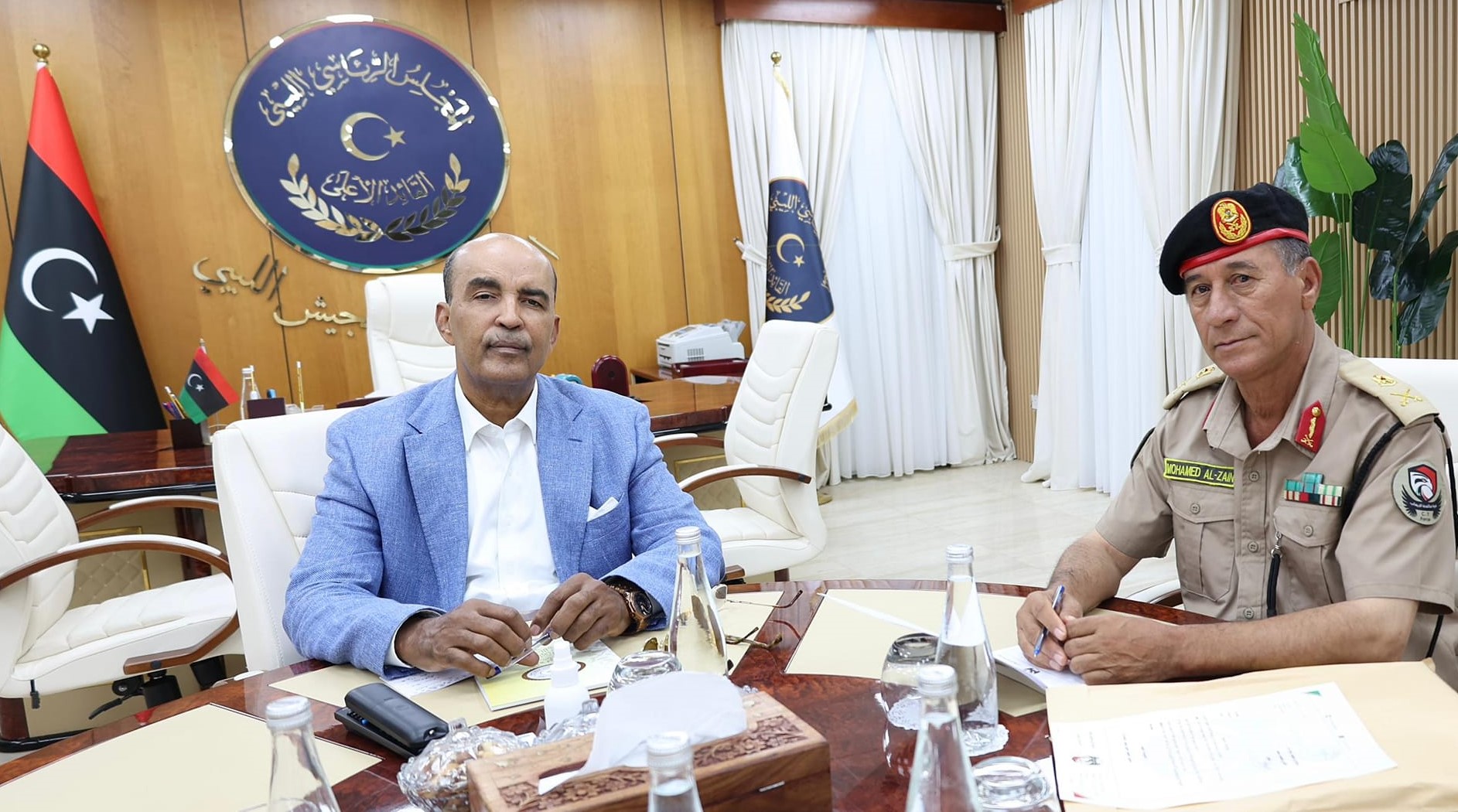 النائب بالرئاسي (الكوني) يلتقي آمر قوة مكافحة الإرهاب