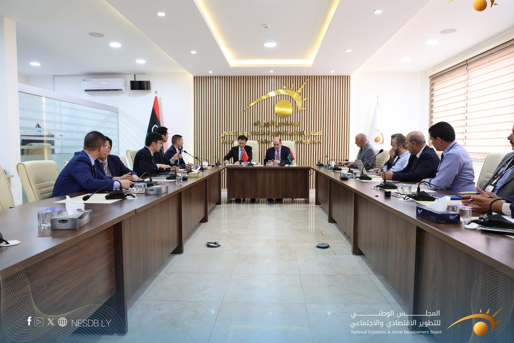 المجلس الوطني للتطوير الاقتصادي والاجتماعي يبرم اتفاق خطاب حسن النوايا مع الائتلاف الوطني الصيني للاستشارات الهندسية ،