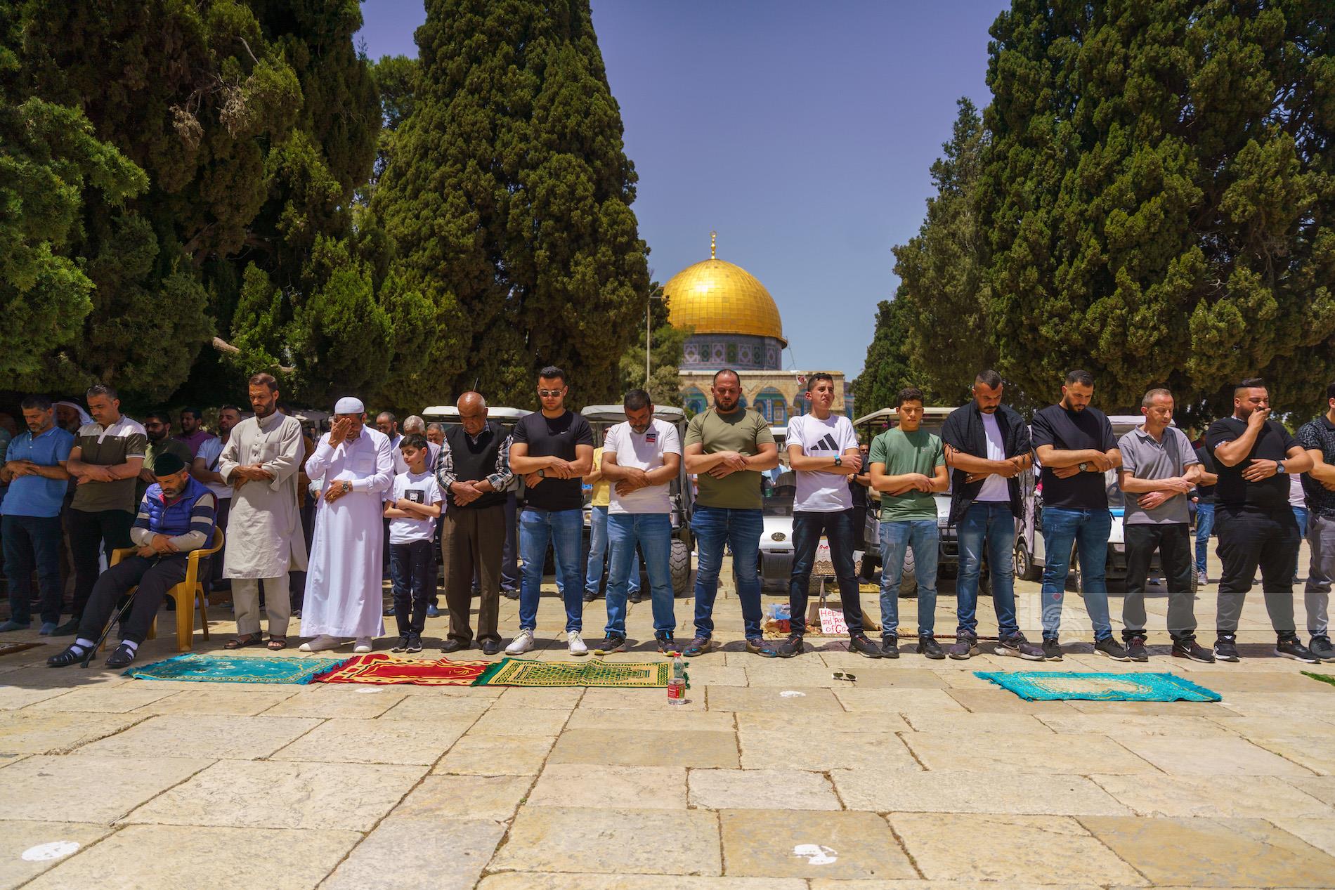 40 ألفا يؤدون صلاة الجمعة في المسجد الأقصى. 
