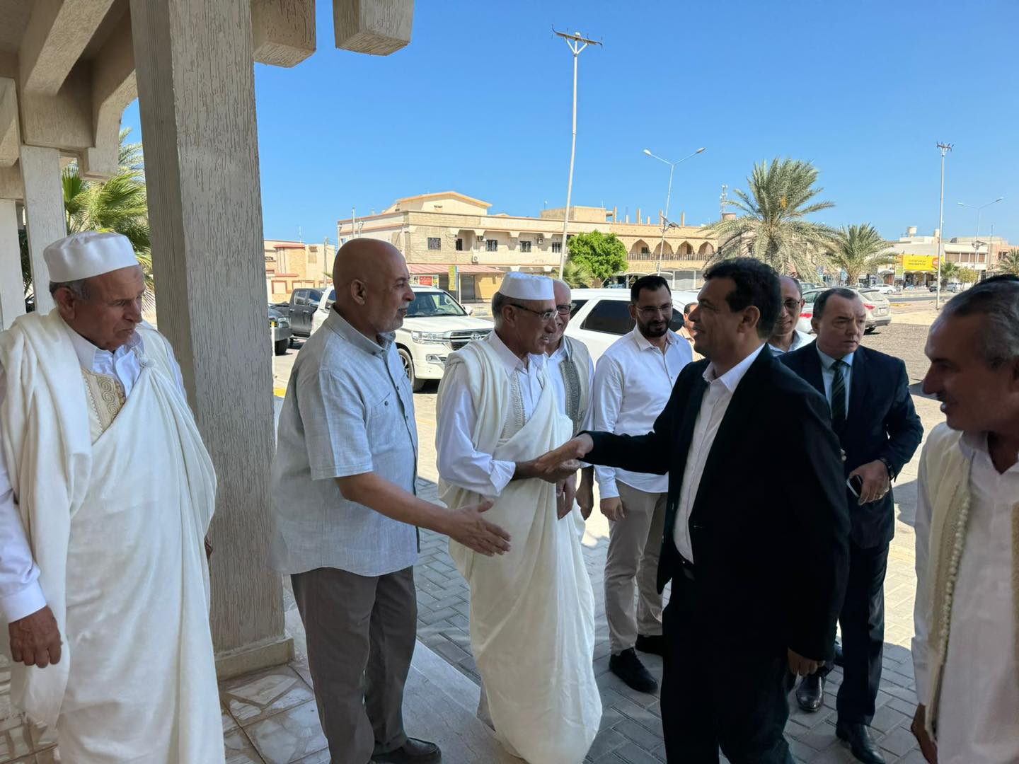  ابوجناج يزور زوارة ويتفقد مرافقها الصحية . 