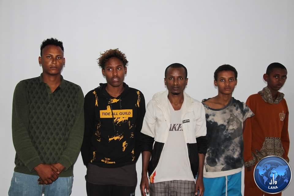 مراسل وال : ضبط عدد من المهاجرين غير الشرعيين من الجنسية الإثيوبية بمنطقة مرادة.
