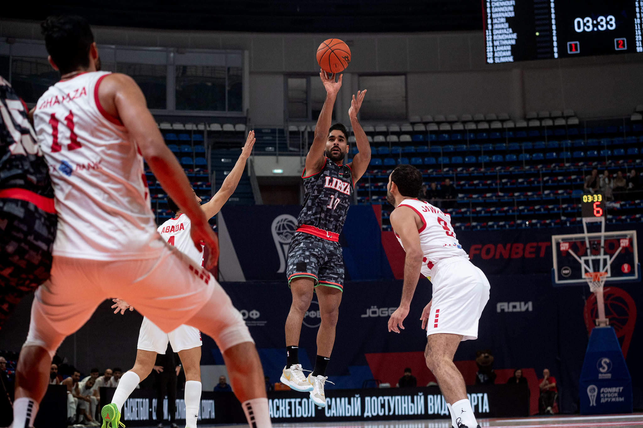 منتخب السلة يلتقي المنتخب الروسي ببطولة الصداقة الودية بموسكو .