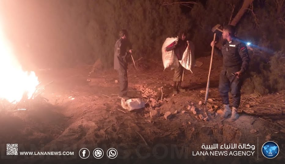  ضبط وافدين يقومون بقطع الأشجار في أوباري .