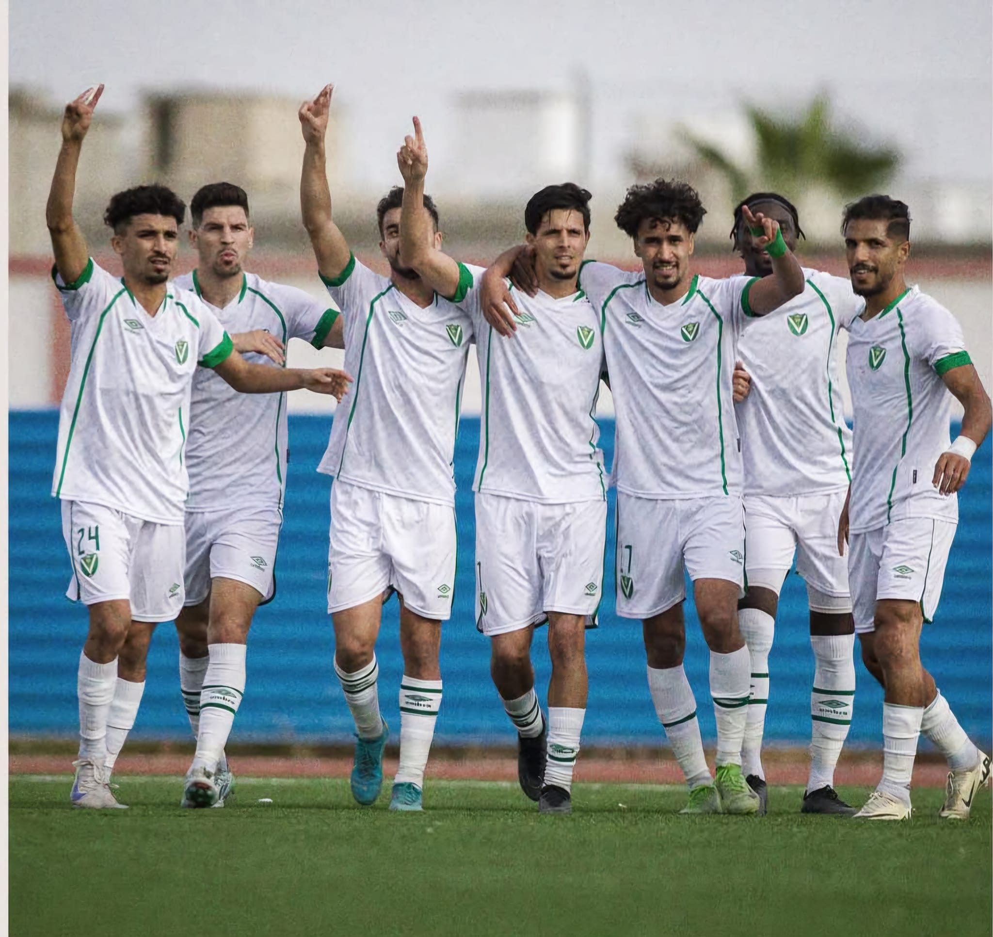 النصر يفوز على الوفاق اجدابيا ضمن دوري كرة القدم للموسم الرياضي 2025/2024.