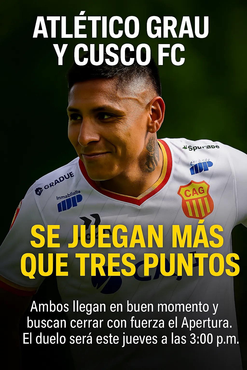 Atlético Grau y Cusco FC se juegan más que tres puntos en Piura por el Torneo Apertura Atlético Grau y Cusco FC se juegan más que tres puntos en Piura por el Torneo Apertura