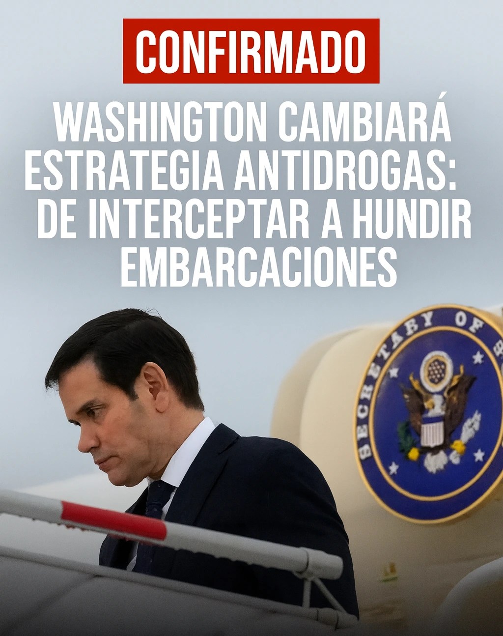 Washington cambiará estrategia antidrogas: de interceptar a hundir embarcaciones
