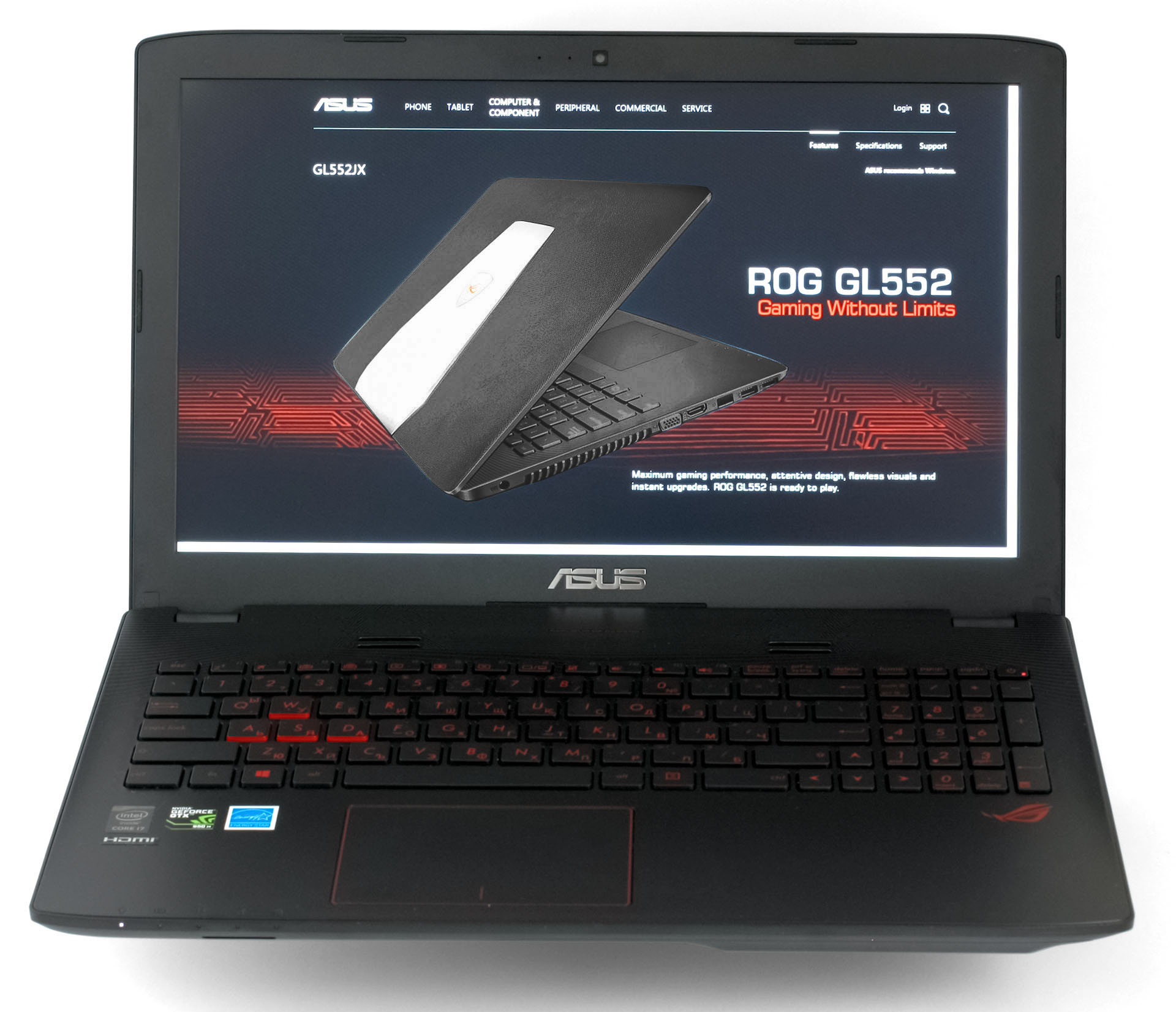 ASUS ROG GL552JX review – it looks like a ROG notebook, but it doesn’t ...