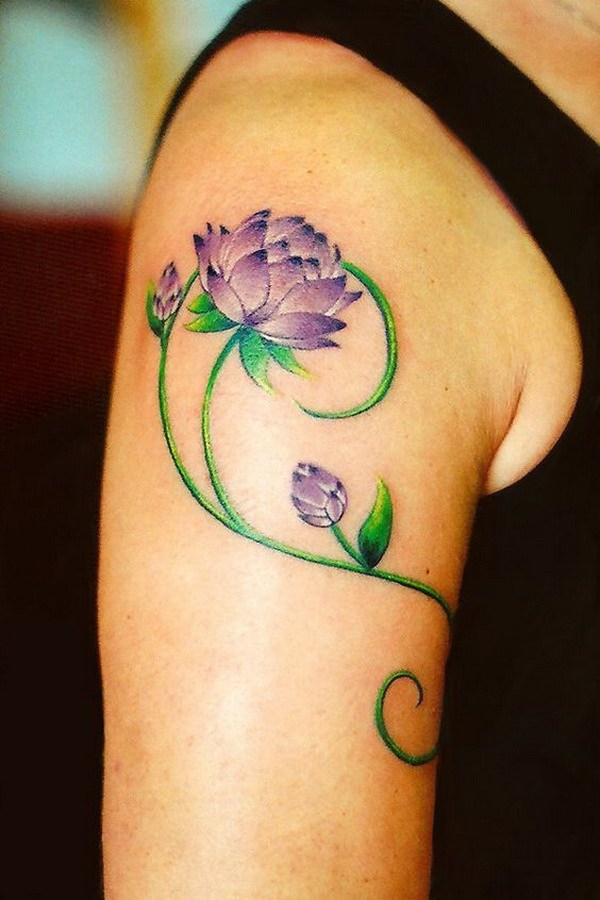 55 Diseños Bonitos Del Tatuaje De Lotus » Largo Peinados 900_x_600_jpg