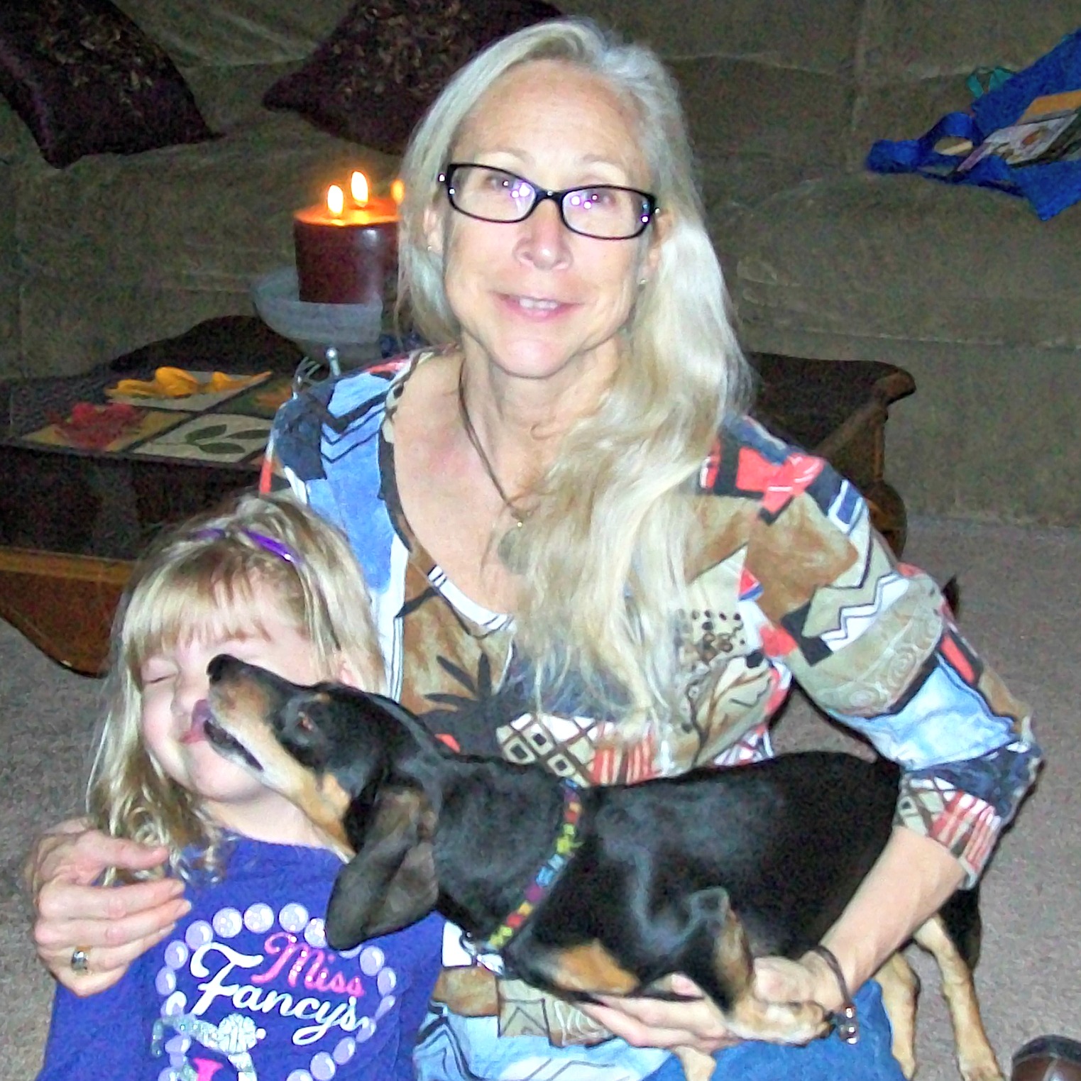 With Simone and the kids, November 2012