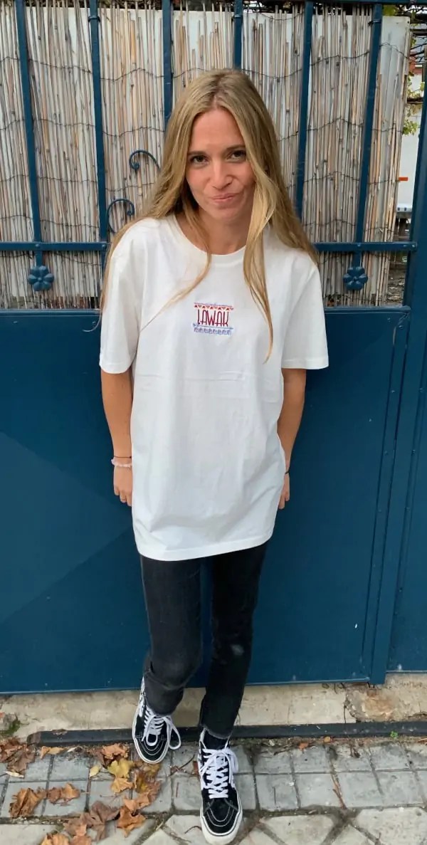 camiseta Hossegor off white