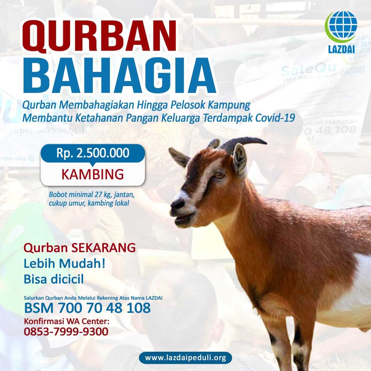 Qurban Bahagia Bersama LAZDAI Lazdai