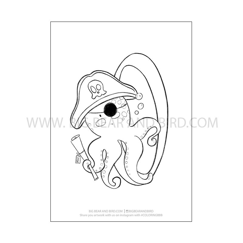 When we think of october holidays, most of us think of halloween. O For Octopus Alphabet Animals Coloring Page Learn By Big Bear And Bird