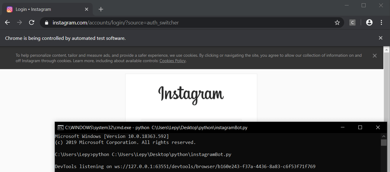 Instagram Grow Bot Python
