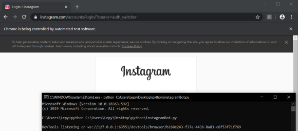 Instagram Grow Bot Python