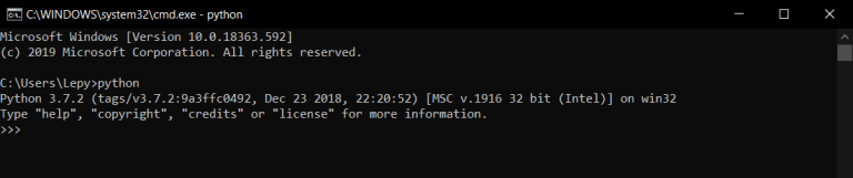 Instalare Python CMD Windows