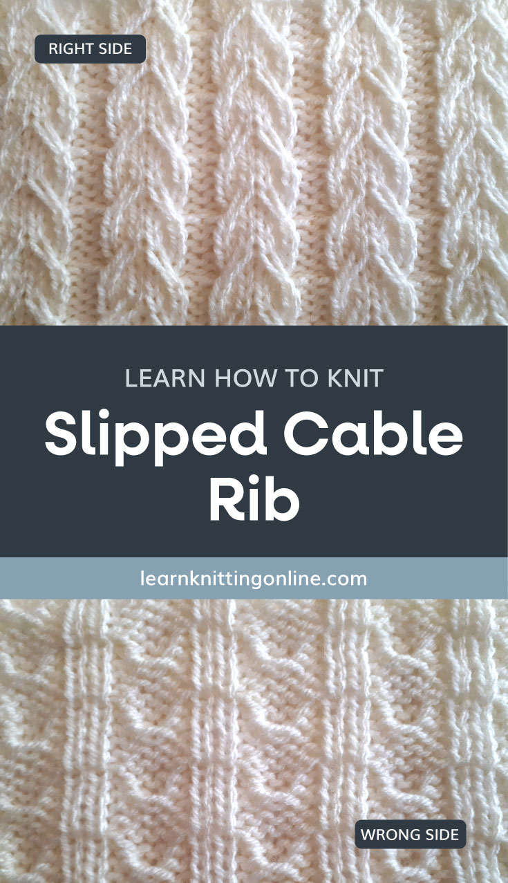 ­scarves are probably some of the mo. Slipped Cable Rib Free Knitted Stitch Pattern Lko
