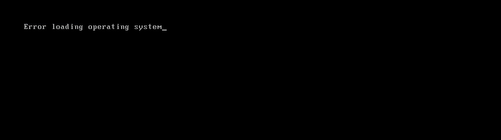 Video loading error. Error loading operating system. error loading operating system что это значит. error loading image. page error load.