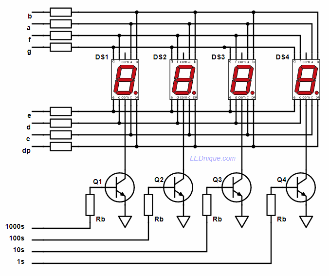 3 Digit 7 Segment Display Counter Circuit