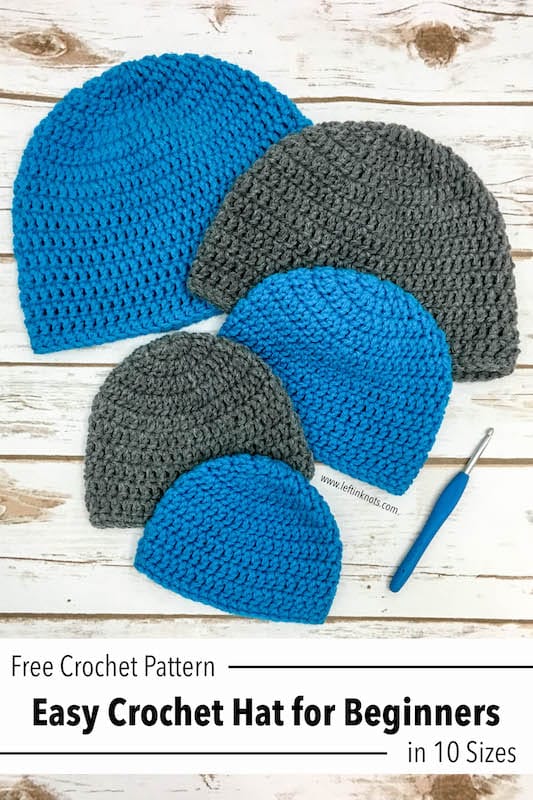 Fun and free yarn patterns are easy to find online and are perfect for anyone who loves crafting. Double Crochet Hat In 10 Sizes Free Pattern For Beginners Left In Knots
