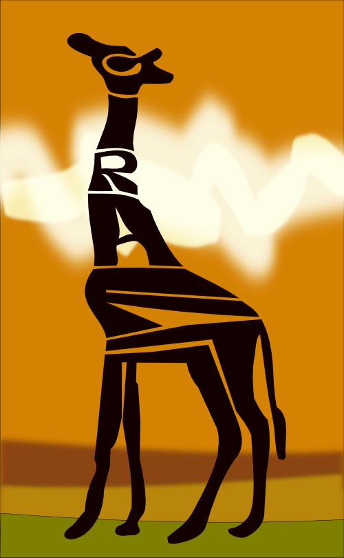 253 Of 365 Is A Giraffe Made Out Of Text By John LeMasney Via 