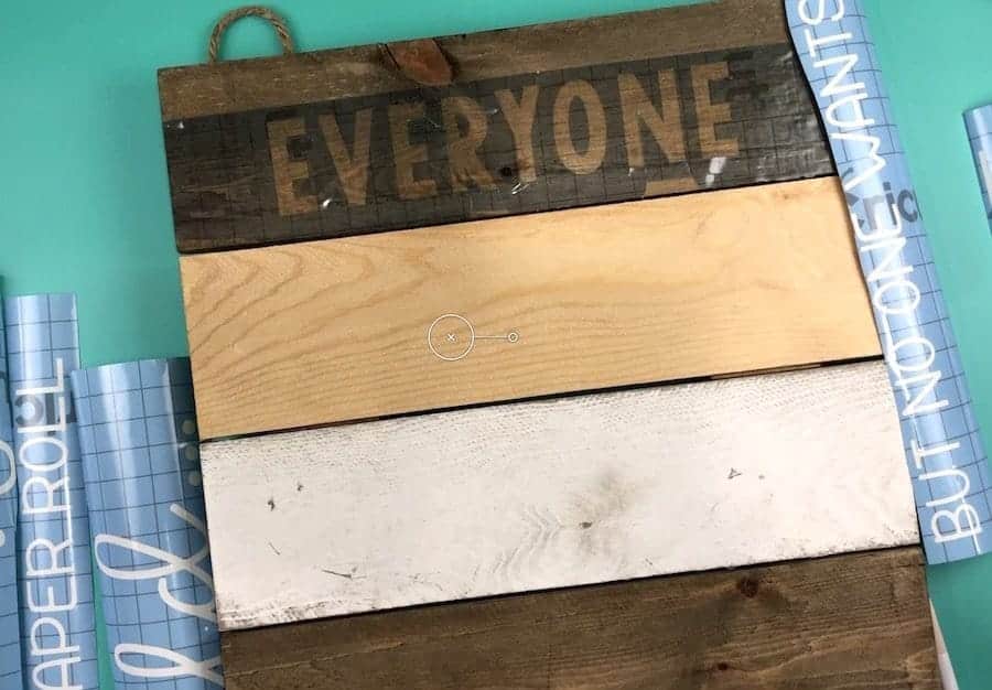 how to make a diy wooden sign with a cricut and stencils
