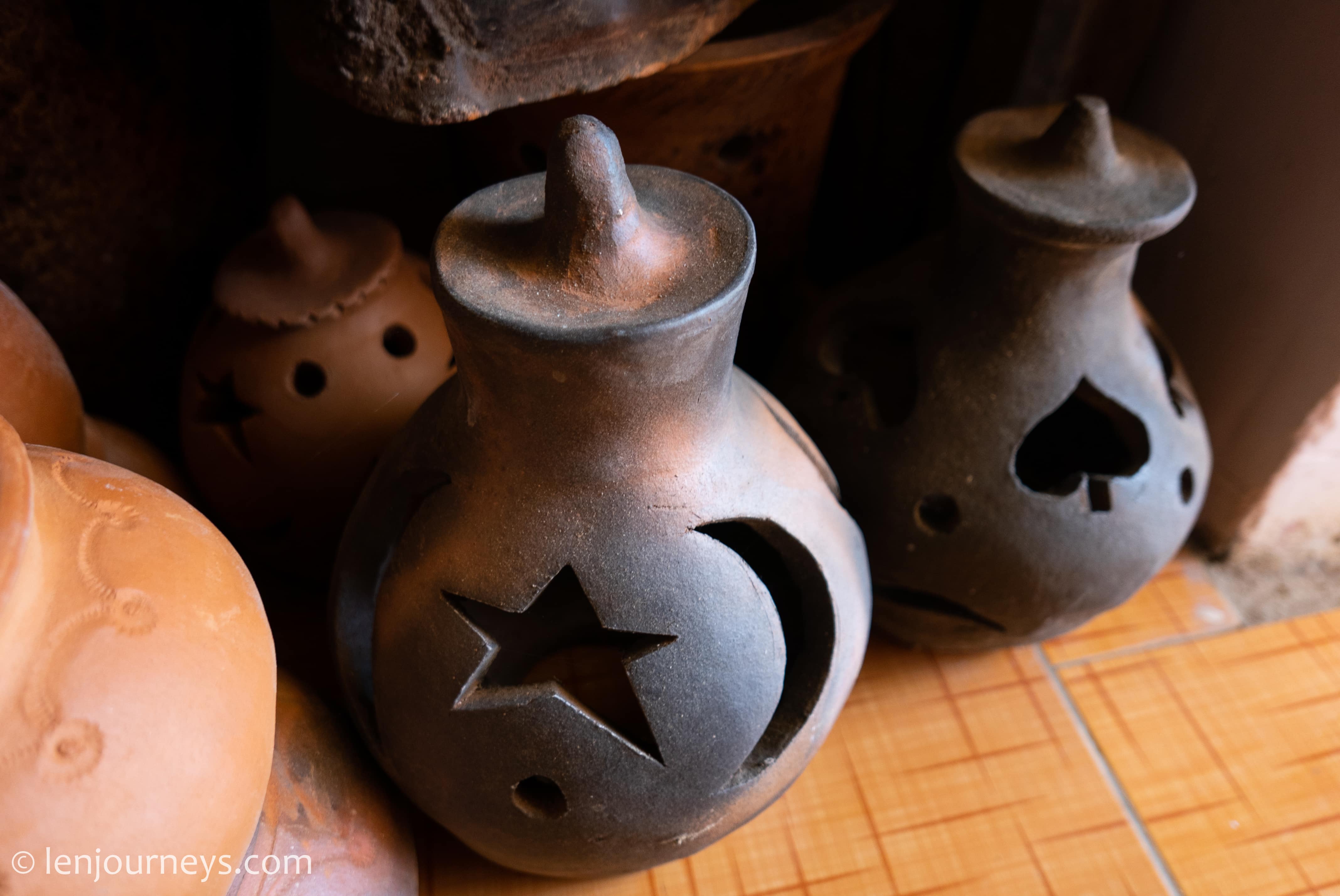 Pottery with contemporary design