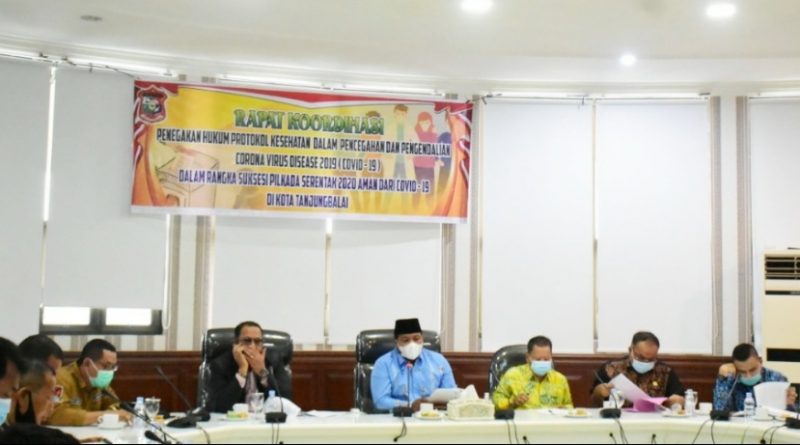 Wali Kota H.M Syahrial Pimpin Rakor Pengamanan dan Penegakan Protokol  Kesehatan Covid 19 Jelang Pilkada 2020 – LensaExpose