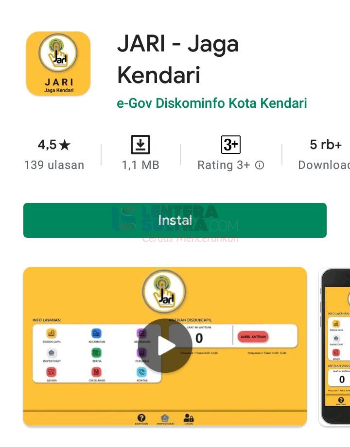Layanan Nomor Antrean Administrasi Kependudukan Kini Dilakukan Melalui  Aplikasi Jari.com - Lentera Sultra