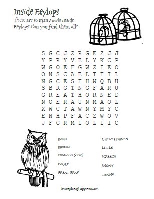 inside eeylops wordsearch lesson plan of happiness