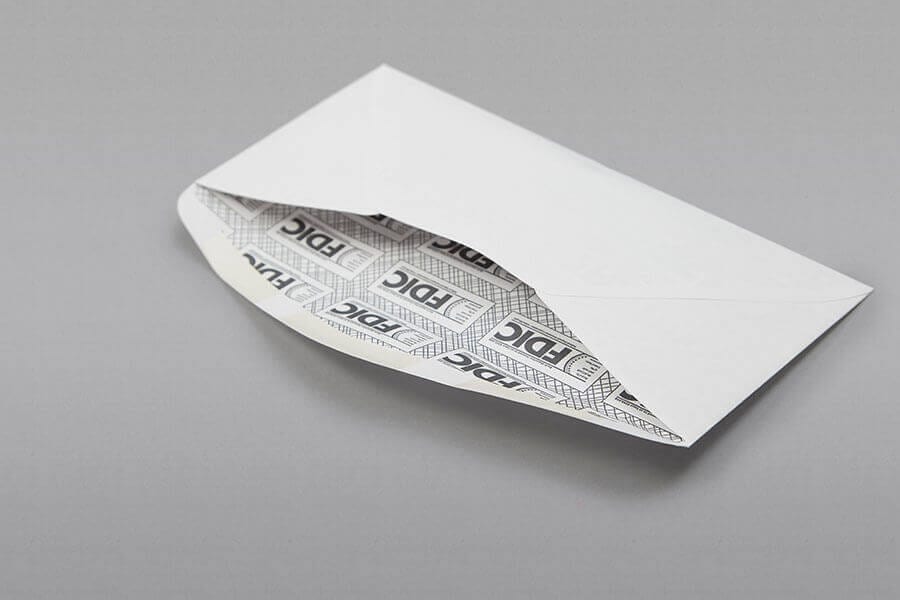 Free psd mockups templates for: Custom Printed 10 Regular Fdic Security Tint Black Envelopes