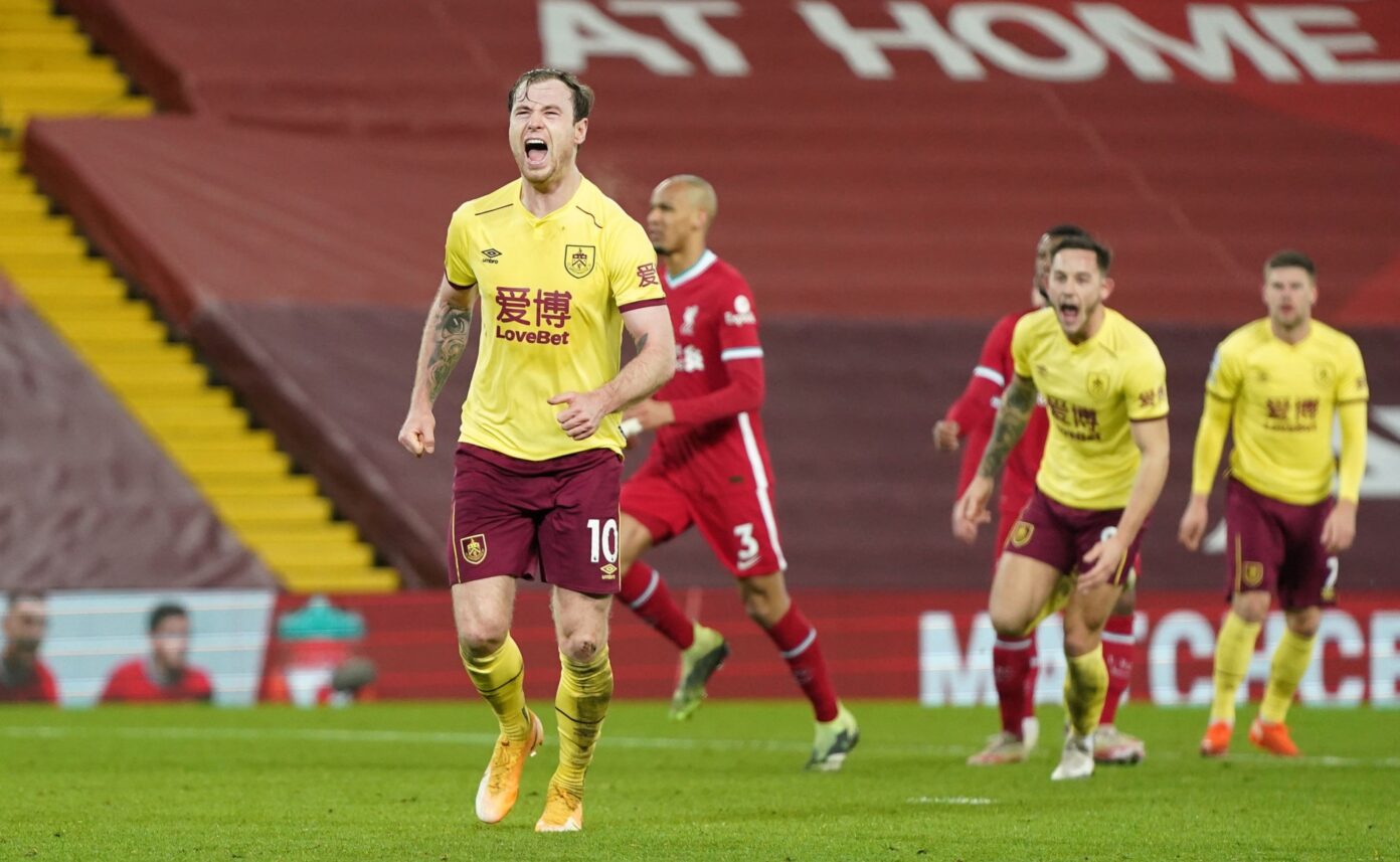 Liverpool struck in either half in front of a . Liverpool 0 1 Burnley Watch The Highlights From Anfield Video Lfc Globe