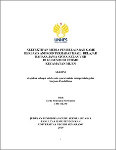 “metode penelitian merupakan cara pemecahan masalah penelitian yang dilaksanakan secara terencana dan cermat dengan maksud mendapatkan fakta dan kesimpulan agar dapat memahami, menjelaskan, meramalkan dan mengendalikan keadaan” syamsuddin … KEEFEKTIFAN MEDIA PEMBELAJARAN GAME BERBASIS ANDROID