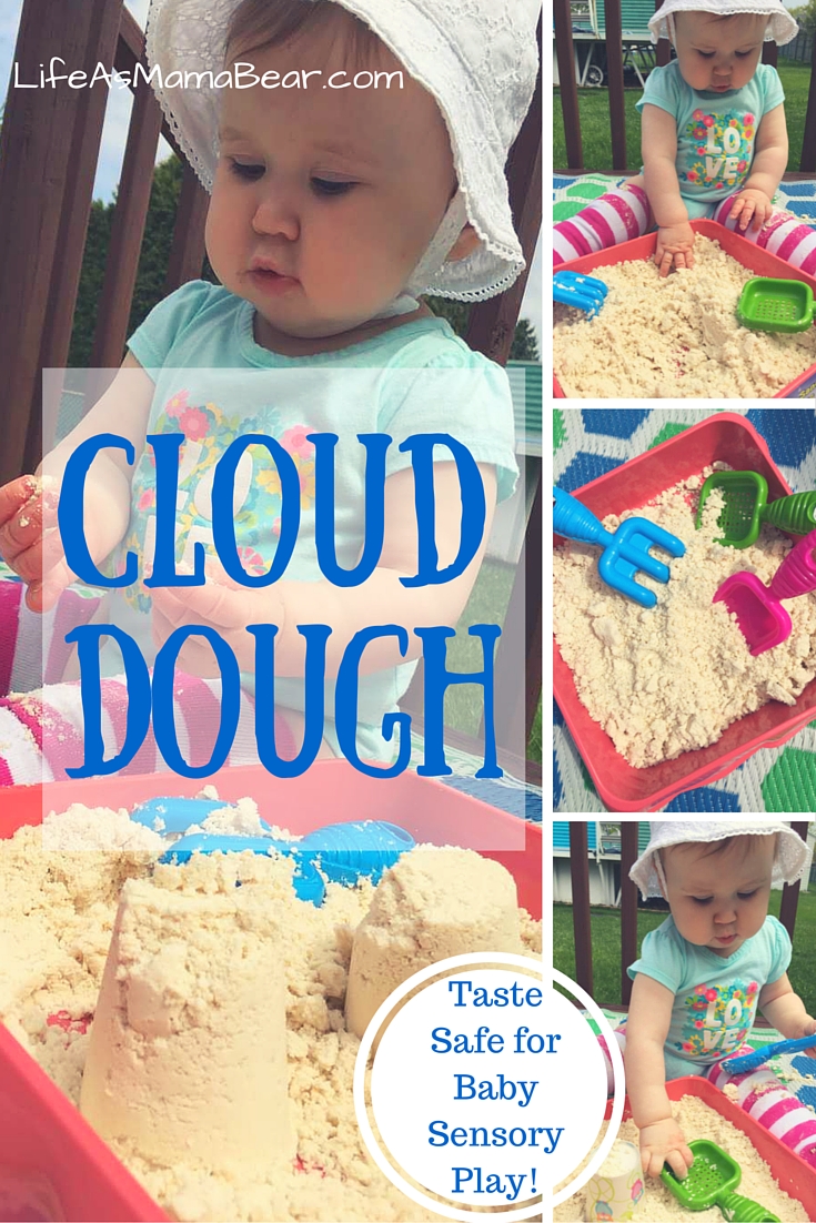 Taste Safe Cloud Dough for Baby Sensory Play Life as Mama Bear