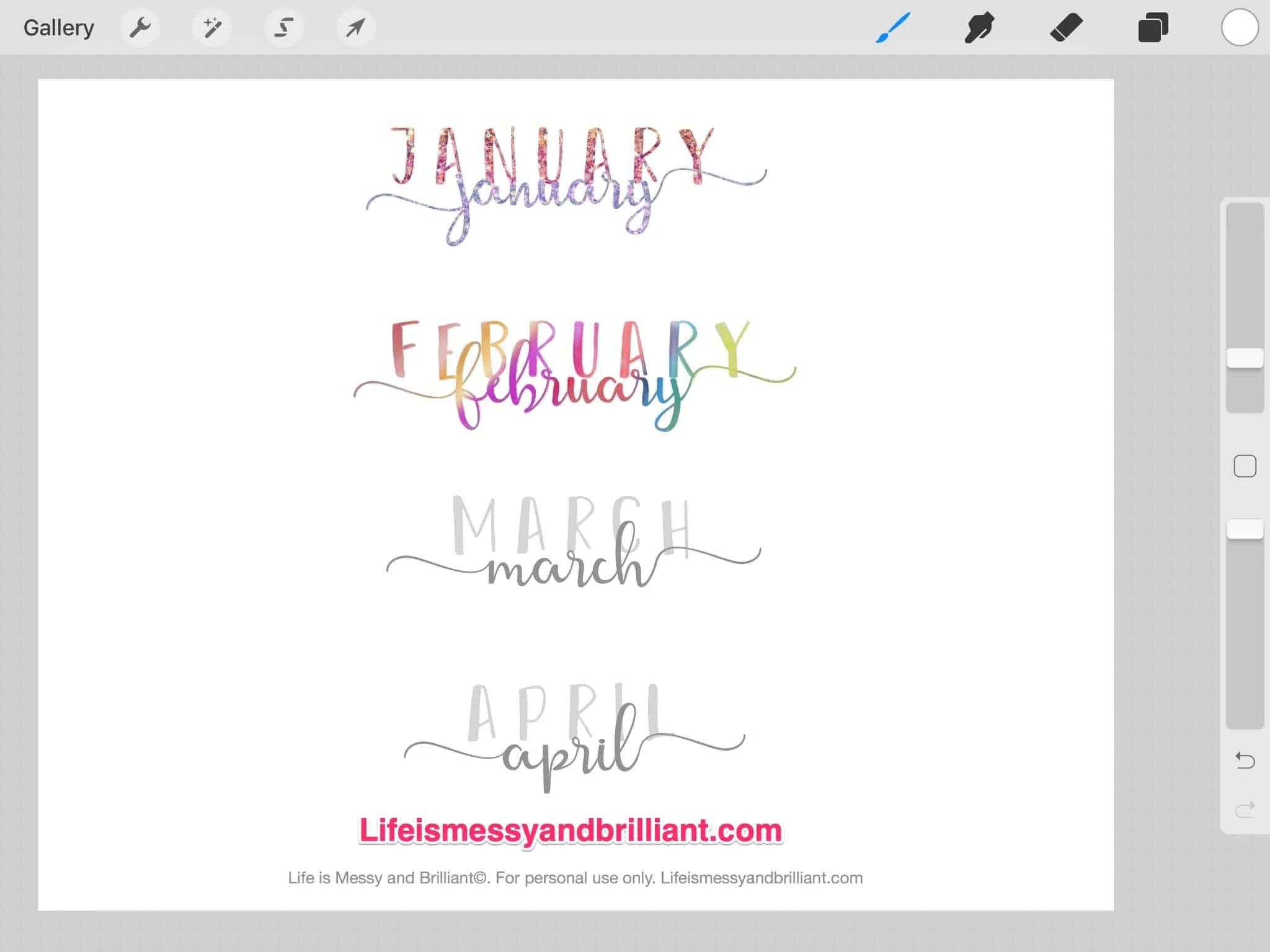 Now comes the fun part. Ipad Procreate Hand Lettering How To Use Procreate For Ipad Lettering
