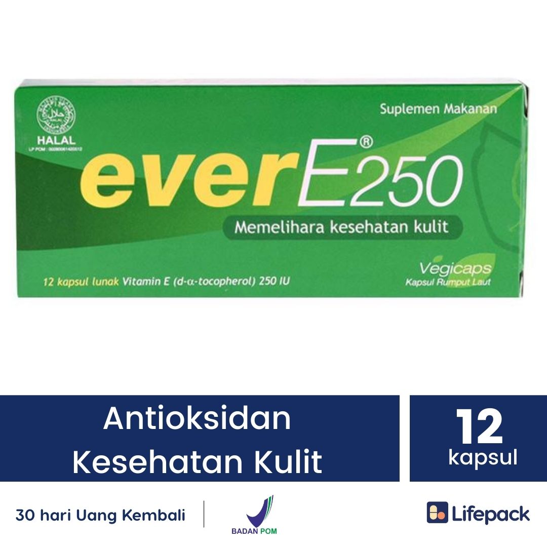 EVER E 12 KAPSUL - Vitamin E - Jaga Kesehatan Kulit | Lifepack.id