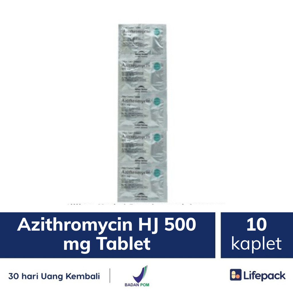 Jual Azithromycin HJ 500MG - Lifepack