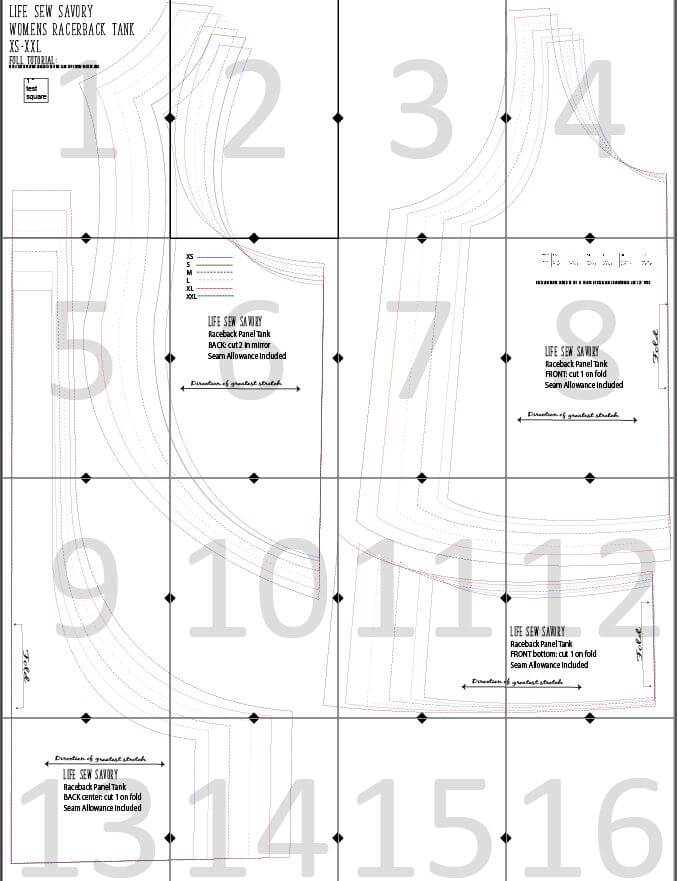 Free Tank Top Sewing Pattern Racerback Page 2 of 2