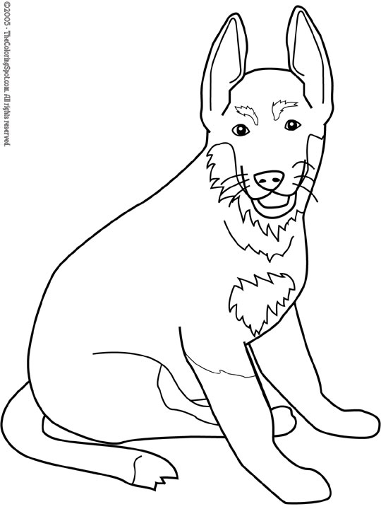 Long coat german shepherds large … German Shepherd Coloring Page Audio Stories For Kids Free Coloring Pages Colouring Printables