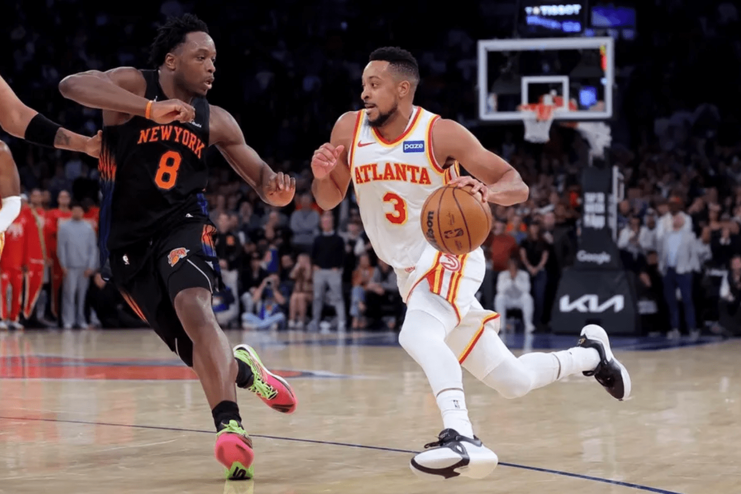 Knicks and Nuggets Blow Big Leads: What Went Wrong in Game 2? | Deadspin.com   Roughly 5,000 feet of elevation separate Denver and New York City.Still, gravity works the same regardless of where one stands. Just ask the NBA teams in both towns.“You get too high, and you get, I don’t want to say cocky, but feeling yourself,” Nuggets guard Tim Hardaway Jr. said.That sensation went south on either side of the country Monday night.After squandering sizable leads that would have cemented commanding 2-0 advantages in their respective first-round playoff series, the Nuggets and Knicks now find themselves bracing for a fight.Should their opponents ultimately have their number, Denver and New York will look back with disdain on 19 and 14. Those were the Game 2 cushions the teams coughed up as the No. 3 seeds in the Eastern and Western Conference.“It’s a game we should’ve won,” Knicks guard Josh Hart said. “In the playoffs, we can’t give away games.”Be that as it may, the Knicks did just that against the Atlanta Hawks. They controlled the outcome for much of the night and took a 12-point edge into the fourth quarter after leading by as many as 14.Then New York shot 5-for-22 from the floor in the final 12 minutes compared to 10-for-15 for Atlanta. Fighting through vulgar chants from the Madison Square Garden faithful, Hawks star CJ McCullom scored six straight points down the stretch during one key sequence on the way to a game-high 32.“In that fourth quarter, you could tell [the Hawks] were playing with a level of desperation,” Knicks coach Mike Brown said. “There were four 50-50 balls, and they got three of the four. We always use that stat to gauge the level of aggression in a game. In that fourth quarter, their aggression stepped up.”New York’s melted at the same time. How many late possessions saw the Knicks pass or hold the ball around the perimeter before settling for subpar looks from 3-point range? The Knicks went 3-for-11 from deep as part of their flop.Denver led the Minnesota Timberwolves by 19 points early in the second quarter before crumbling. The Nuggets still were ahead by three points to start the fourth quarter but a combined 2-for-12 shooting effort from pillars Nikola Jokic and Jamal Murray in the final 12 minutes took a toll.“I feel like we had the game in hand, and then we just didn’t make our shots,” Murray said.As with the Knicks and Hawks, the reversal of fortunes stemmed both from the hosts’ miscues and an outstanding effort from a visiting player, as Minnesota’s Anthony Edwards had 30 points.“Great leadership, positive,” Timberwolves coach Chris Finch said. “He recognized he needed to get into attack mode and get downhill a little bit more. He did that.”The Knicks and Nuggets no doubt sensed the need to amp up their own urgency as things started slipping away Monday.That neither could act upon it didn’t signal the end for either New York or Denver, of course. But now there’s unnecessary added weight for the climb back to the top.   #Knicks #Nuggets #Blow #Big #Leads #Wrong #Game #Deadspin.com