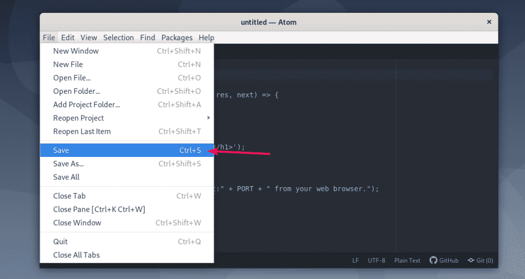 Installing Atom Text Editor On Debian 10