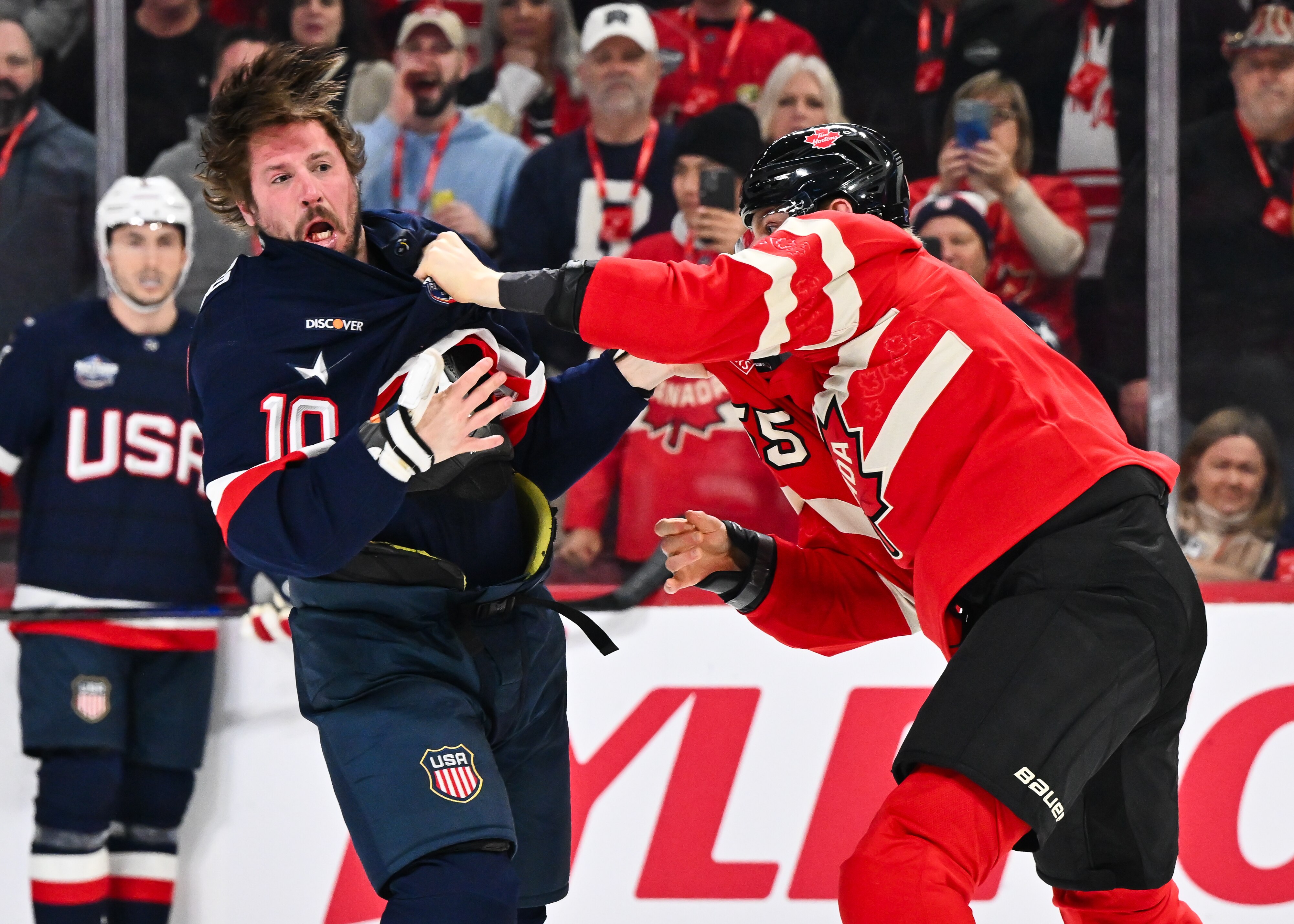 President Donald Trump calls US ice hockey team as tensions build before clash with Canada