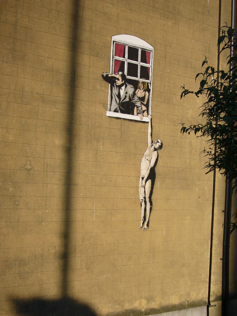 Banksy Graffiti Park Street Not A Well Aligned Shot But Flickr