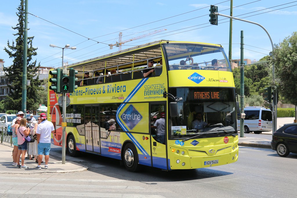 Enjoy the city of athens, piraeus and the riviera beaches area with gray line! 31st May 2018 Gray Line Tour Bus At The Panathenaic Stadi Flickr