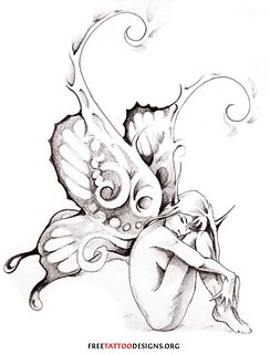 Flowers Drawings Inspiration : Fairy Tattoos | Cute, Evil,… | Flickr 320_x_244_jpg