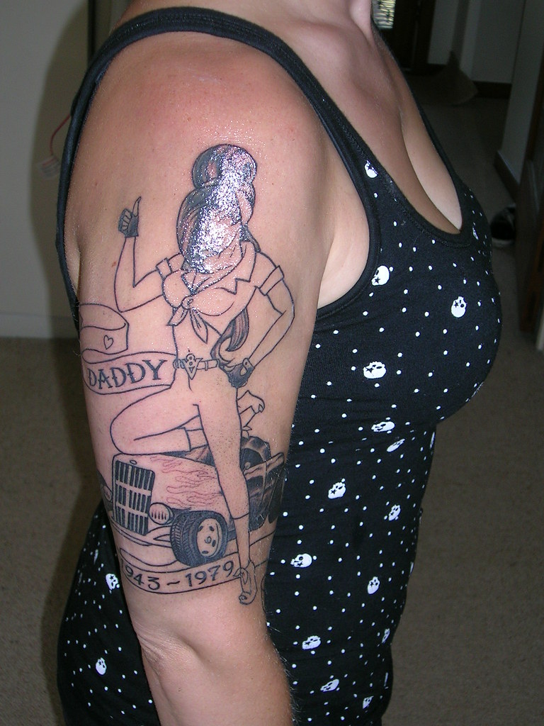 My Pin Up Hot Rod Tattoo | Done By The Lovely Sam Rulz @ Two… | Flickr 1024_x_768_jpg