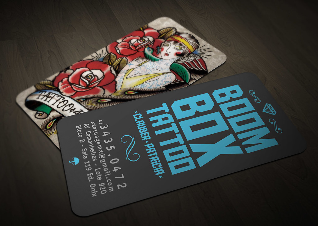 Boom Box Tattoo - Business Card | Wellington Oliveira Da Mota | Flickr 730_x_1024_jpg