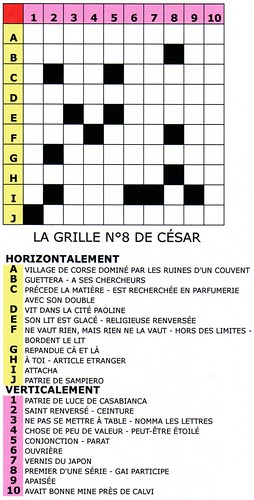 Voyons les réponses possibles à cette énigme de mots croisés. LES MOTS CROISÃS DE CÃSAR | Marc Valery | Flickr