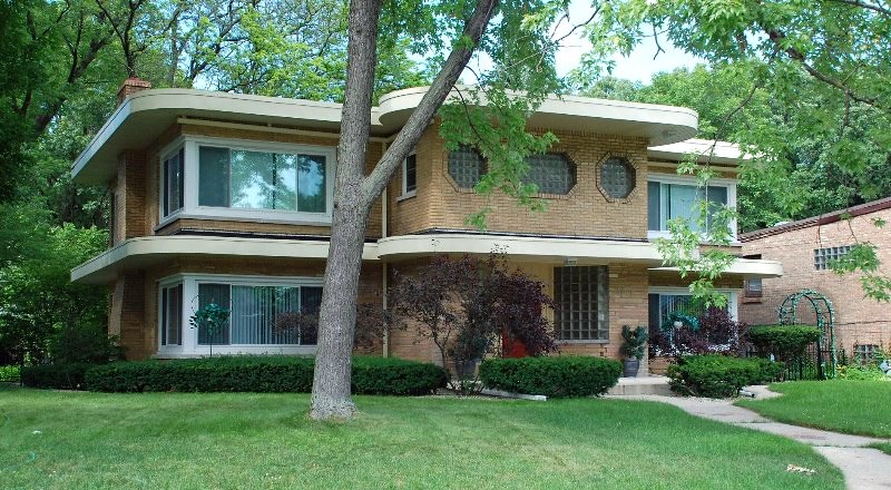 Art Moderne Style House Maywood Illinois Maywood Histori Flickr